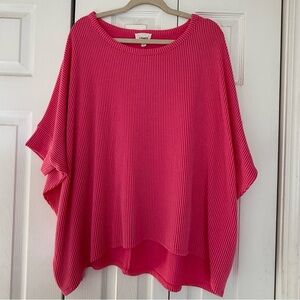 Andree by Unit Pink Raised Ribbed Tunic Top from Discount Divas